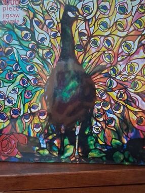 Jigsaw Displaying peacock